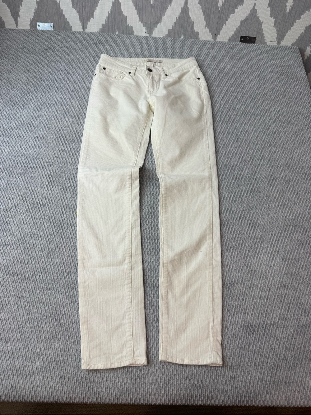 Prana White/Cream Corduroy Jeans